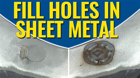 how to fill holes in metal